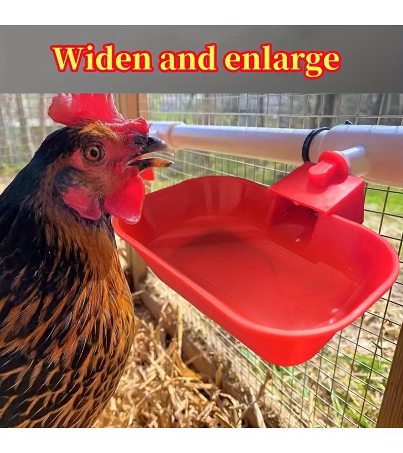 Automatic Water Dispenser For Chickens Poultry Ducks Geese 2 Drinking Fountains Large Capacity Water Bowl For Chicks Ducklings Cats Dogs Small Pets - Image 1