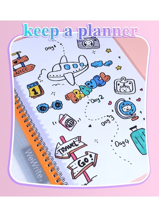 GIFT 24 Colours Flash Pen, Glitter Pen, Marker Pen, Cartoon Colour, 0.5 Mm Ink Pen, Children's DIY Handmade Drawing Pastel Pen, Japanese Korean Office Notepad, School Stationery Supplies - Image 2