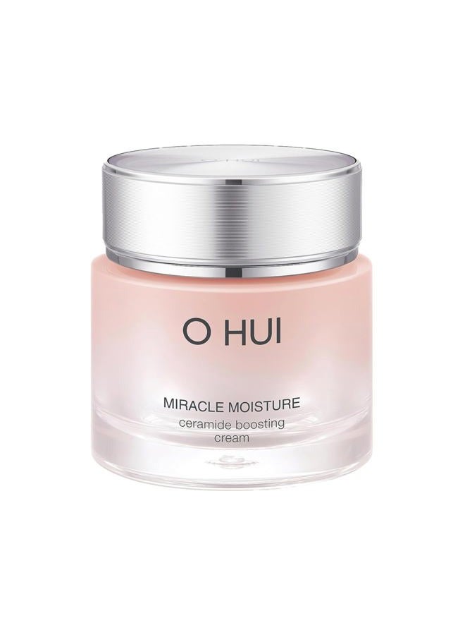 O HUI Miracle Moisture Ceramide Boosting Cream | 24hrs Moisturizing Power | Korean Skin Care | Moisturizer Face Cream | Daily Cream | Ceramides, Glycerin, Shea Butter | Glass Skin | All Skin Types - Image 1