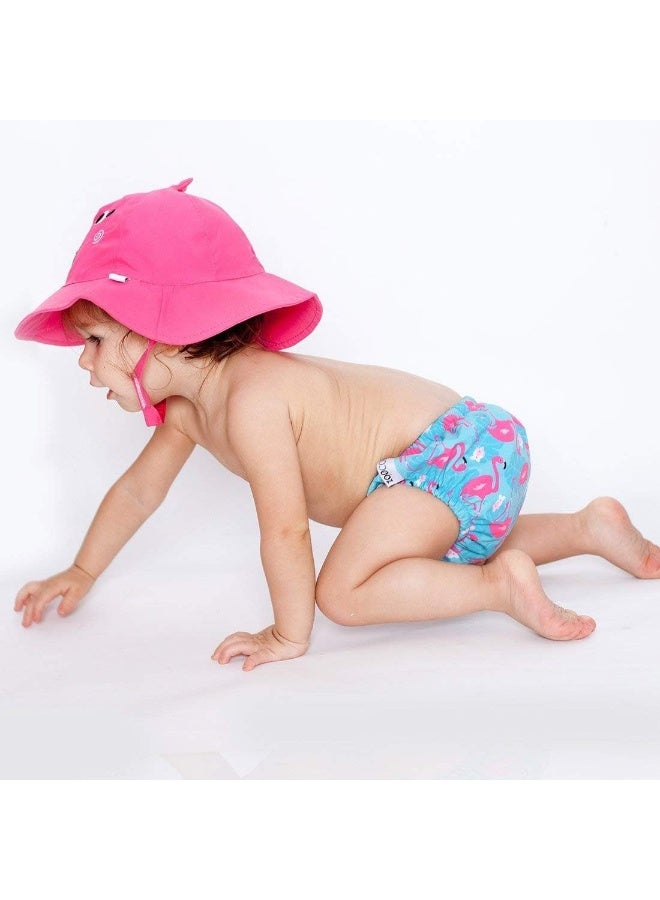 ZOOCCHINI Pink Flamingo Beanie Hat 3-6 Months - Image 2