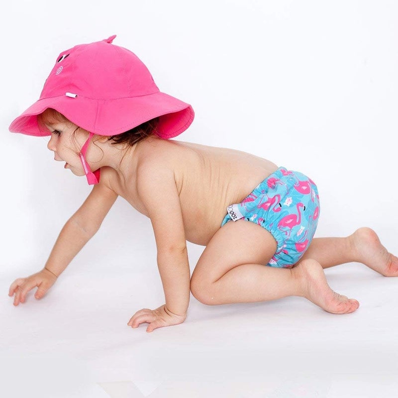 Zoocchini Pink Flamingo Beanie Hat 3-6 Months - Image 3