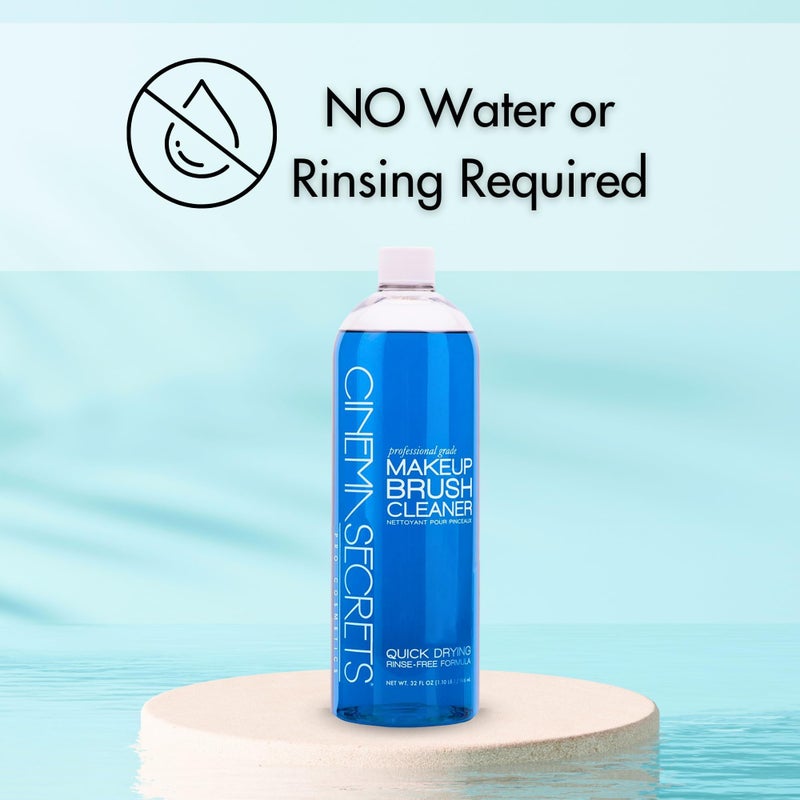 Cinema Secrets منظف فرش المكياج الاحترافي من سينما سيكريتس، 32 أونصة سائلة، فانيلا - Image 4