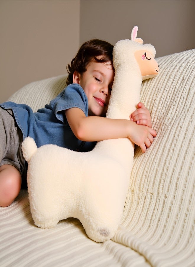 Ryttir Snuggly Smile Llama Stuffed Animal Body Pillow - 29.5" Alpaca Plush with Rosy Cheeks & Cozy Fluff, Snuggly Llama Bean Bed Companion, Ultimate Cuddle Stuffie for Girls and Teens - Image 3