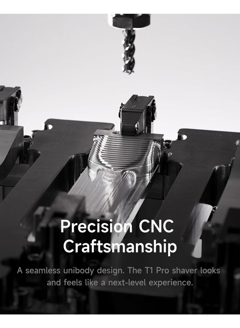 لايفن ماكينة حلاقة كهربائية T1 برو بشفرة واحدة من لايفين، عالية السرعة 12000 قصة/دقيقة، ماكينة حلاقة الشعر الطويل مع 3 واقيات للحية للرجال، ماكينة حلاقة رطبة وجافة، ماكينة حلاقة كهربائية مقاومة للماء IPX7 - Image 3