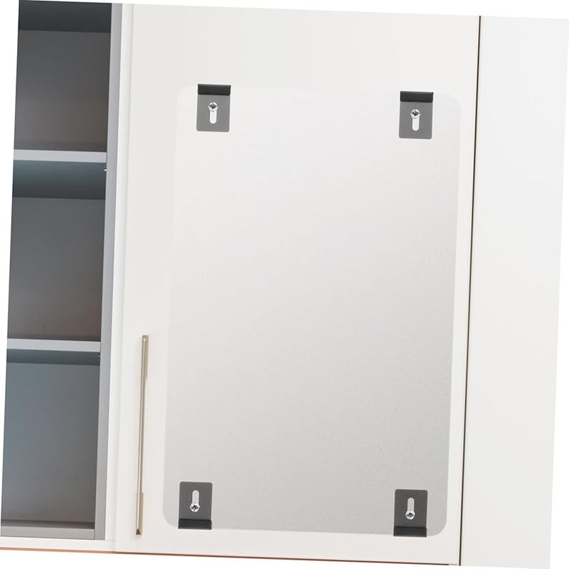 Jojofuny 20 قطعة من حامل المرآة الفولاذي المقاوم للصدأ تركيب الحائط مقاس 60 × 2.50 × 1.00 سم - Image 5