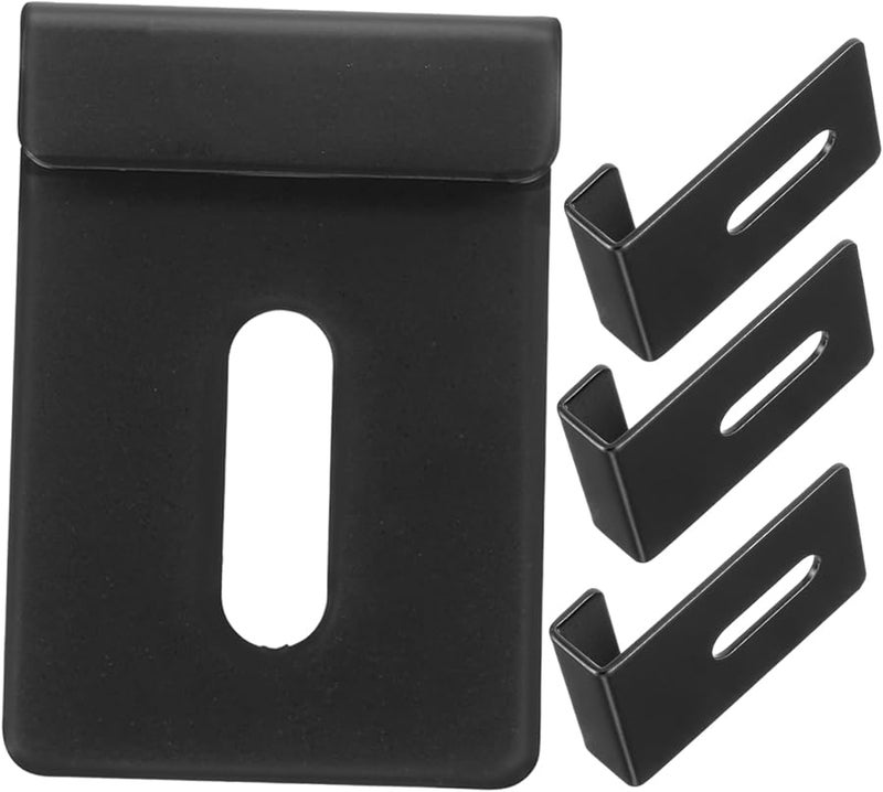 Jojofuny 20 قطعة من حامل المرآة الفولاذي المقاوم للصدأ تركيب الحائط مقاس 60 × 2.50 × 1.00 سم - Image 4