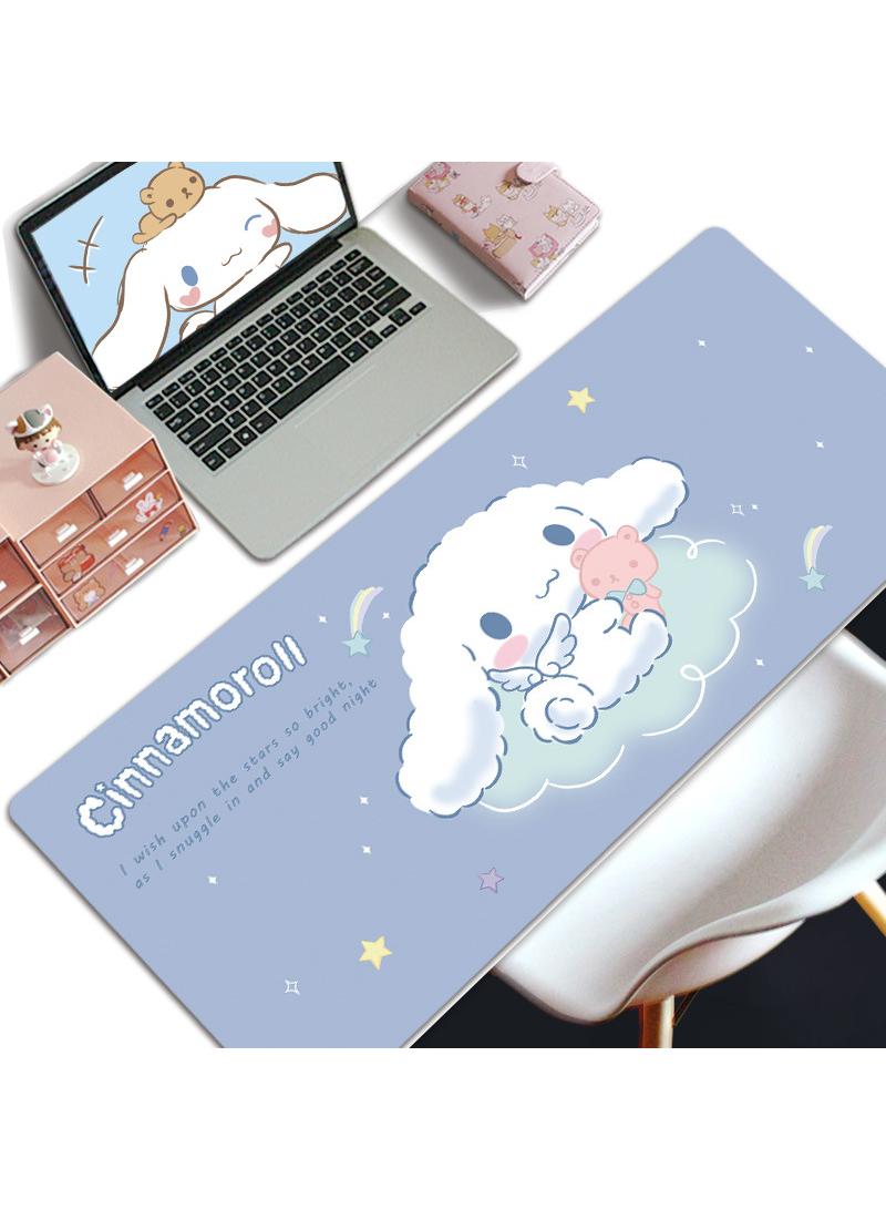 إسكدنيا لعبة القرفة ماوس وسادة وسادة طاولة كبيرة تطول خياطة حافة وسادة الفأرة وسادة الفأرة طويلة ومنصات الفأرة المضادة للانزلاق المطاط قاعدة وسادة الفأرة 800x300x5mm - Image 1