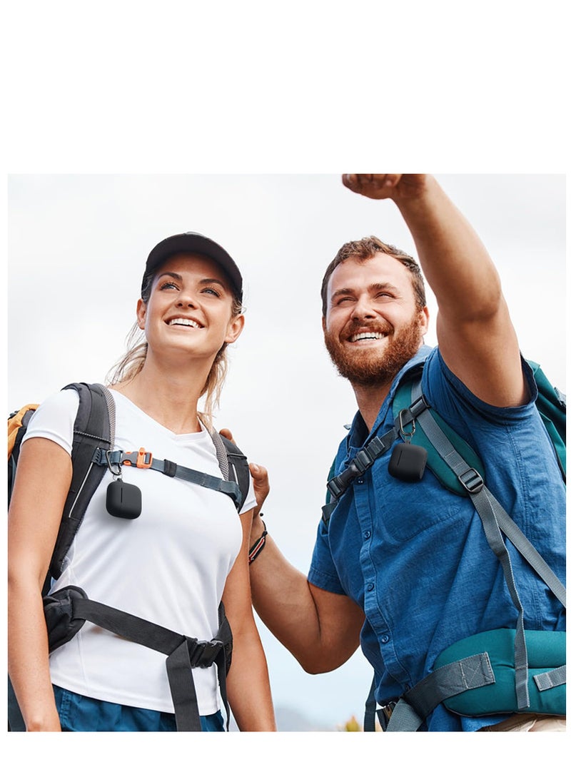 سزوكست - غطاء حافظة AirPoغطاء حافظة AirPods 4 AirPods 4 مع سلسلة مفاتيح واقية لكامل الجسم مقاومة للصدمات من السيليكون الناعم اللطيف متوافق مع غطاء AirPods الجيل الرابع 2024 للنساء والرجال LED أمامي مرئي أسودds 4 مع سلسلة مفاتيح حماية كاملة للجسم من السيليكون الناعم اللطيف المقاوم للصدمات متوافق مع غطاء AirPods الجيل الرابع للنساء والرجال LED أمامي مرئي أسود - Image 1