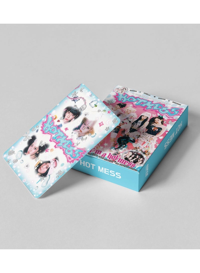 K-POP 55Pcs AESPA HOTMESS LOMO Cards 2025 Mini PhotoCards  K-POP Members Collectors WorldTour Supernova Poster Scrapbooking FAN merchandise - Image 3