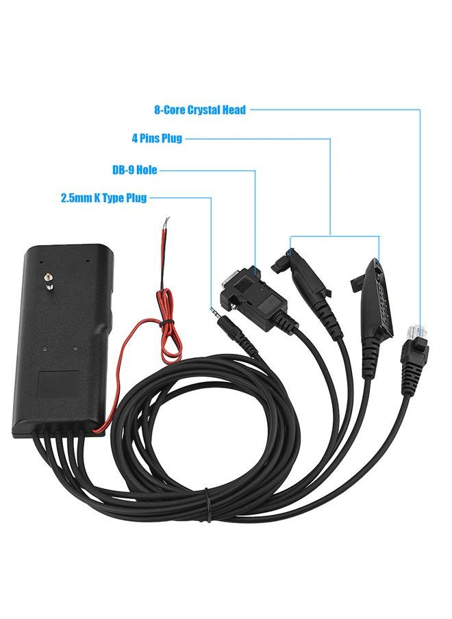Thoraya - 5 in 1 Universal Serial RIB-Less Programming Cable for Motorola GP300/GP88S/GP328/GP328PLUS - Image 1