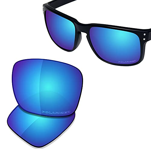 SAUCER Premium Replacement Lenses for Oakley Holbrook OO9102 Sunglasses High Defense - Glacier Blue Polarized - Image 2