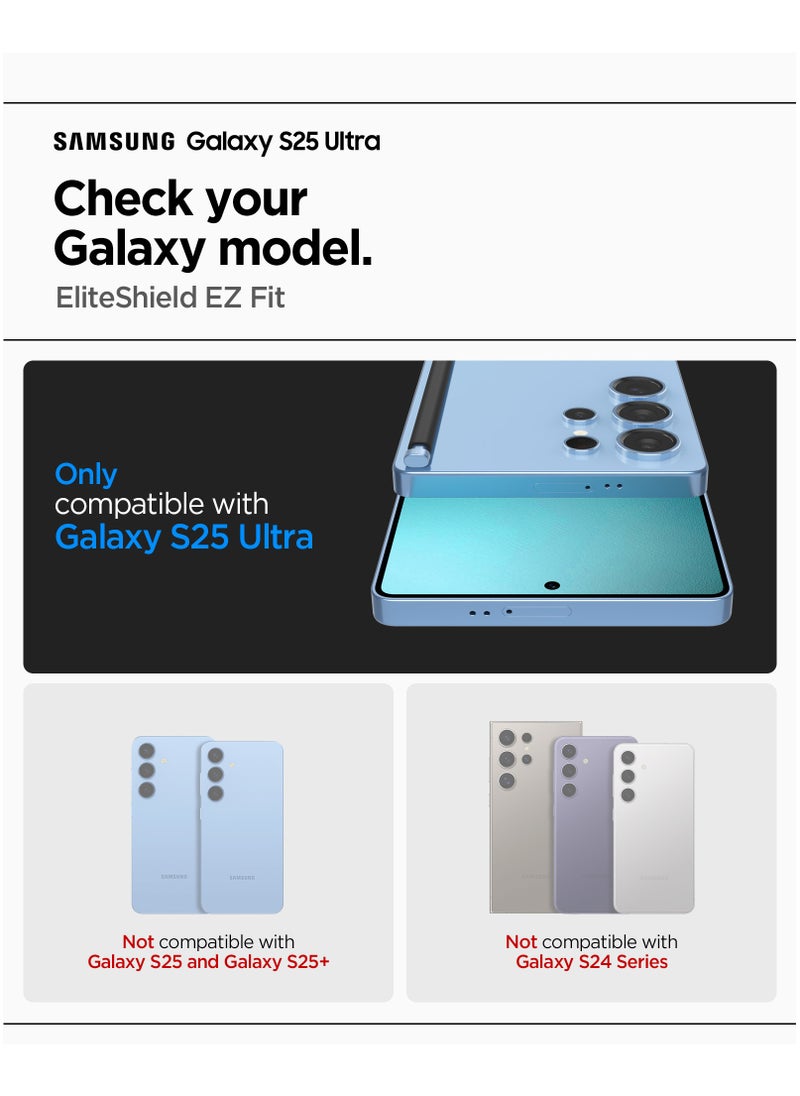Spigen Spigen Elite Shield HD for Samsung Galaxy S25 ULTRA Screen Protector (2025) - Case Friendly Flexible Film  - Image 2