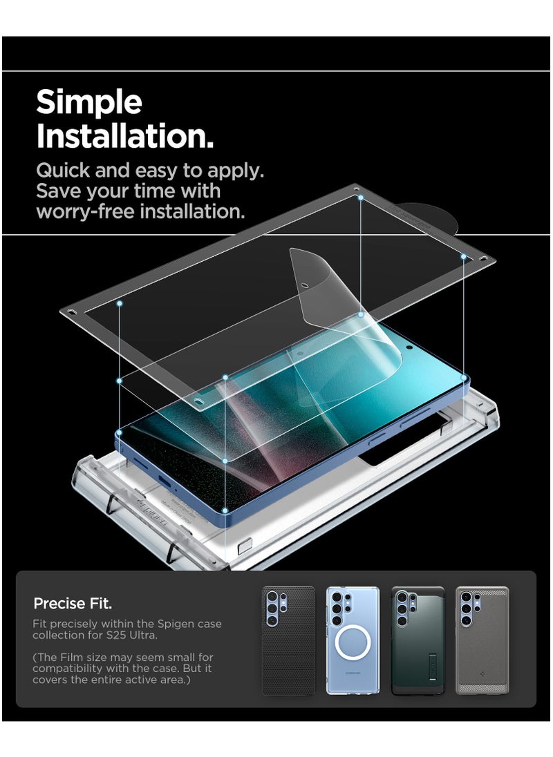 Spigen Spigen Elite Shield HD for Samsung Galaxy S25 ULTRA Screen Protector (2025) - Case Friendly Flexible Film  - Image 4