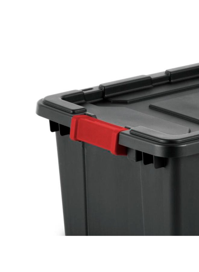 ستيريليت حاوية تخزين صناعية بإغلاق بمشبك أسود وأحمر 15 جالون 4386827 - Image 2