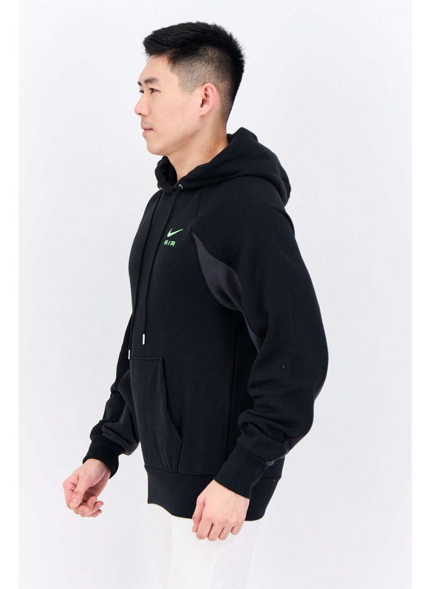 Nike Men Sportswear Fit Long Sleeves Training Hoodies, Black  - Image 2