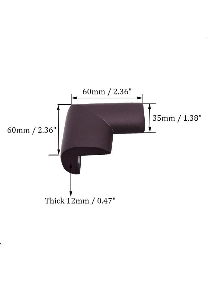 Soft Foam Corner and Edge Protector for Kids, Long Corner Guard, Child Safe Desk Protector, Brown Corner Guard  - Image 2