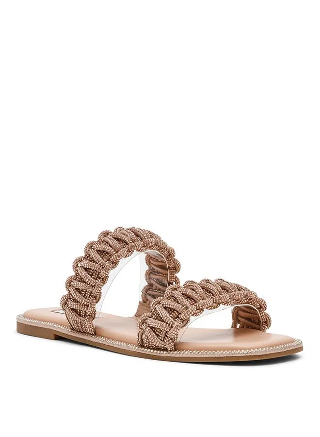 Nyssa Rose Gold Women's Flat Sandals