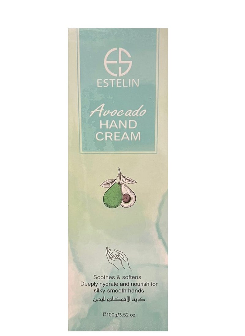 Estelin Avocado Soothes & Softens Hand Cream - 100g - pzsku/ZD4794252583F638F5FB0Z/45/_/1721904328/8c21ca6a-a578-4e84-a3cc-75cc4517ac9c