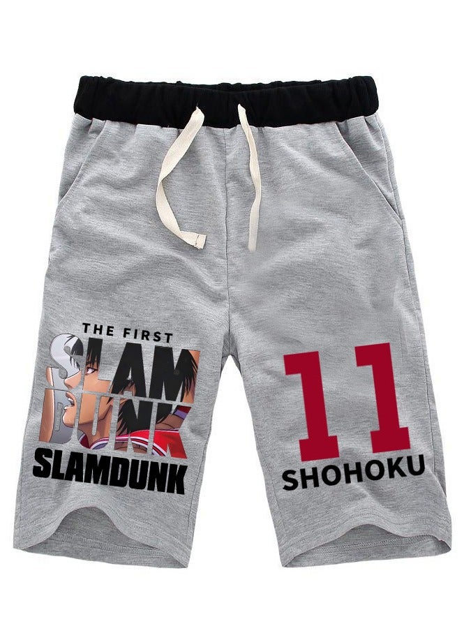 KUYING New Slam Dunk Master Printed Loose Five Point Casual Pants  - Image 1