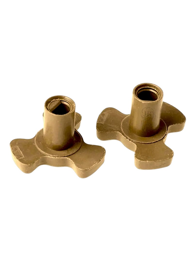 JR APPLIANCE PART’S AND SERVICES Compatible with Turntable Roller Coupler Microwave Shaft Small Microwave Oven Guide Support Coupler Tray Shaft Glass Tray Drive Coupling Small Support Pack of 2 Microwave Oven Spares Parts  - Image 2