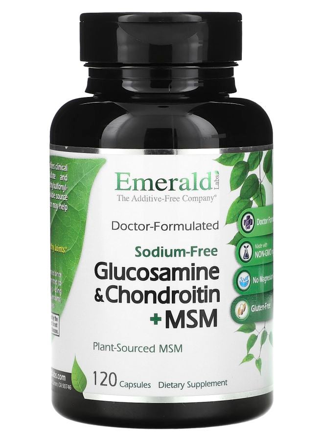 Emerald Laboratories Glucosamine & Chondroitin + MSM 120 Capsules