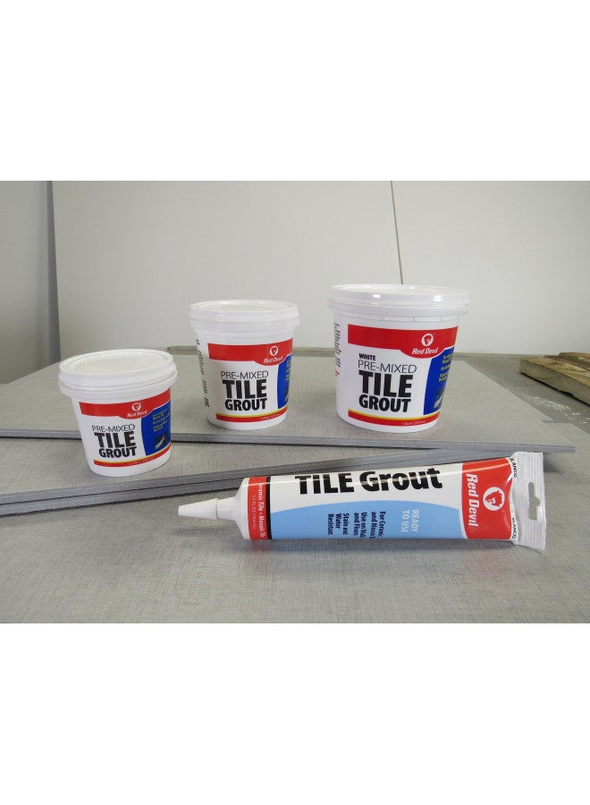 Red Devil 0424 Pre-Mixed Tile Grout, 1 Quart,White, (Pack of 1) - Image 2