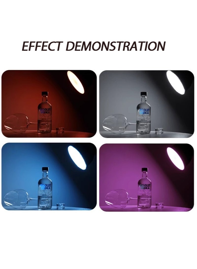 Apustim 4Pcs 18cm Photography Diffuser Set，Softbox Diffusers，Film Lighting Accessories Suitable For Studio Flash Reflectors And Video Production （White + Blue + Brown + Purple） - Image 2