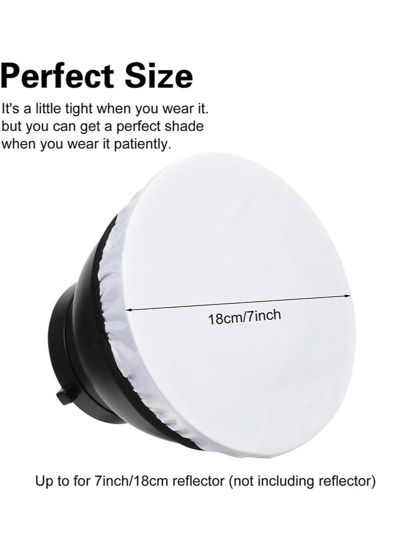 Apustim 4Pcs 18cm Photography Diffuser Set，Softbox Diffusers，Film Lighting Accessories Suitable For Studio Flash Reflectors And Video Production （White + Blue + Brown + Purple） - Image 3