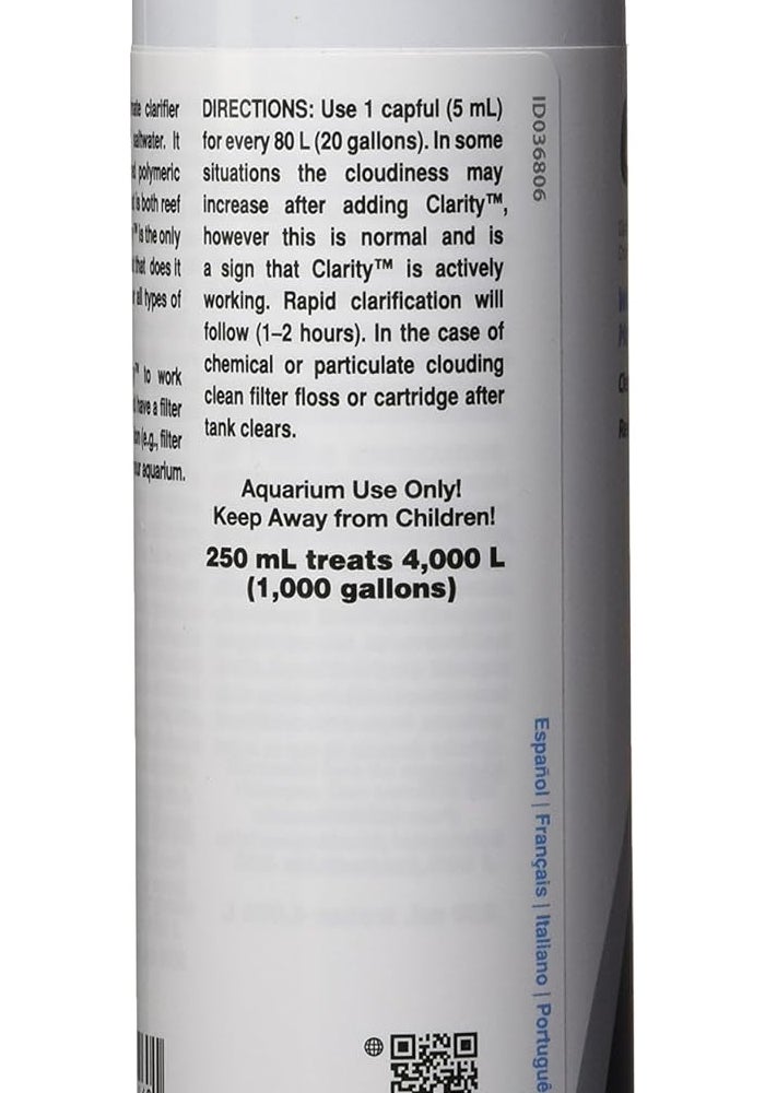 Seachem Clarity Water Clarifier for Marine and Freshwater Aquariums - 250 ml - Image 4