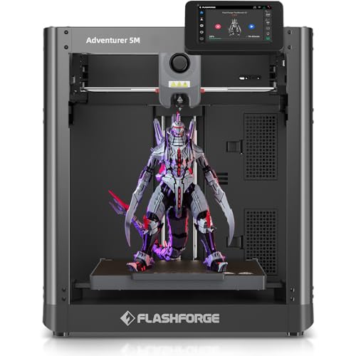 FLASHFORGE Adventurer 5M 3D Printer with Fully Auto Leveling System, Max 600mm/s High-Speed, 280℃ Quick-Detach Nozzle, CoreXY Structure for Superior Print Quality, Rookies & Experts Smart Choice - Image 1