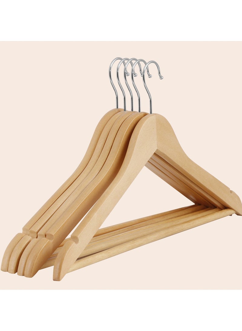 Wooden Clothes Hangers For Coats, Shirts, Jackets, Pants, Suits 3PCS  - Image 2