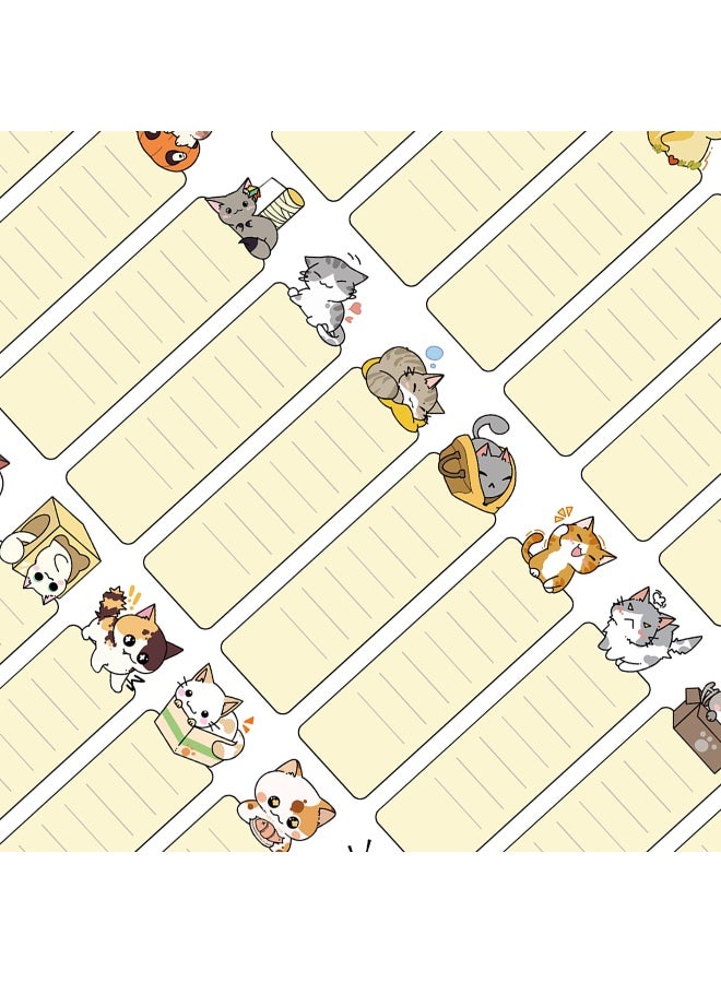 30pcs Cute Cat Bookmarks for Reading Book Lovers Students Gift for Cat Lovers Paper Card Bookmarks 30 Designs - Image 3