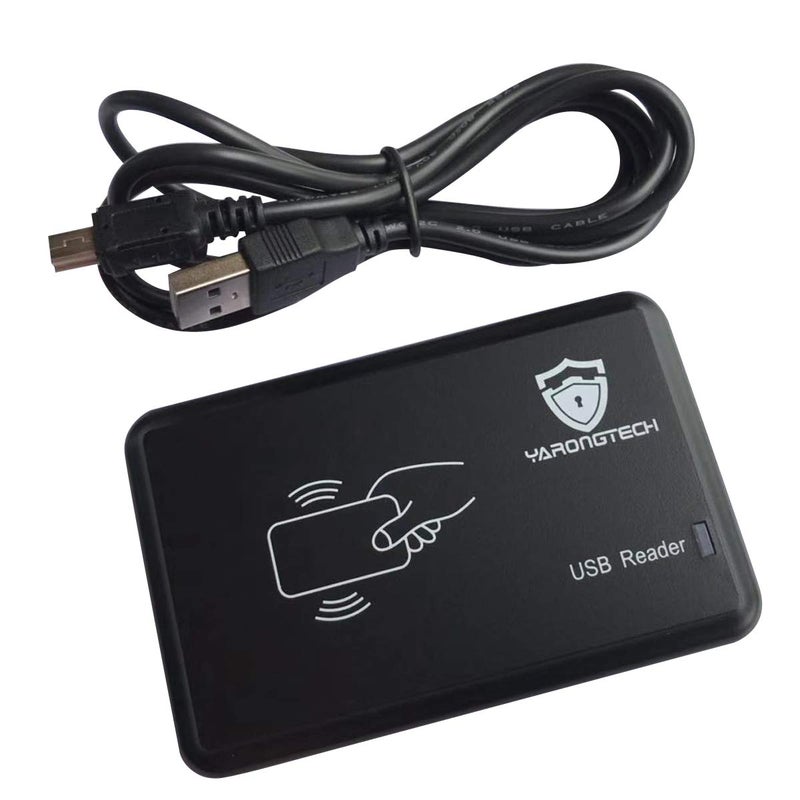 YARONGTECH RFID Card Reader, USB RFID Proximity Sensor Smart ID Card Reader EM4100 (10H)