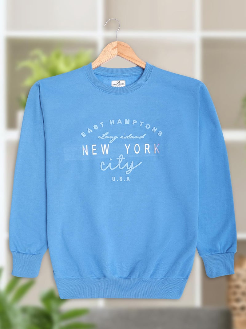 Mack JONNEY Regular Fit Printed Blue Sweatshirt for Men-MACK639333 - Image 2