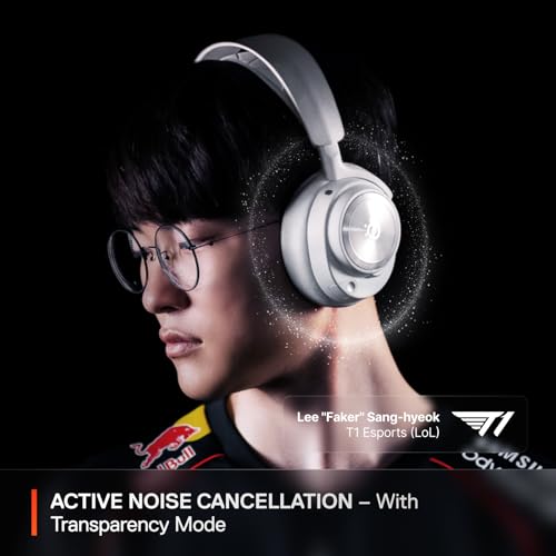 SteelSeries Arctis Nova Pro Wireless Multi-System Gaming Headset - Neodymium Magnetic Drivers - Active Noise Cancellation - Infinity Power System - Gen 2 Mic - PS5, PS4, PC, Switch, Mobile - White - Image 3