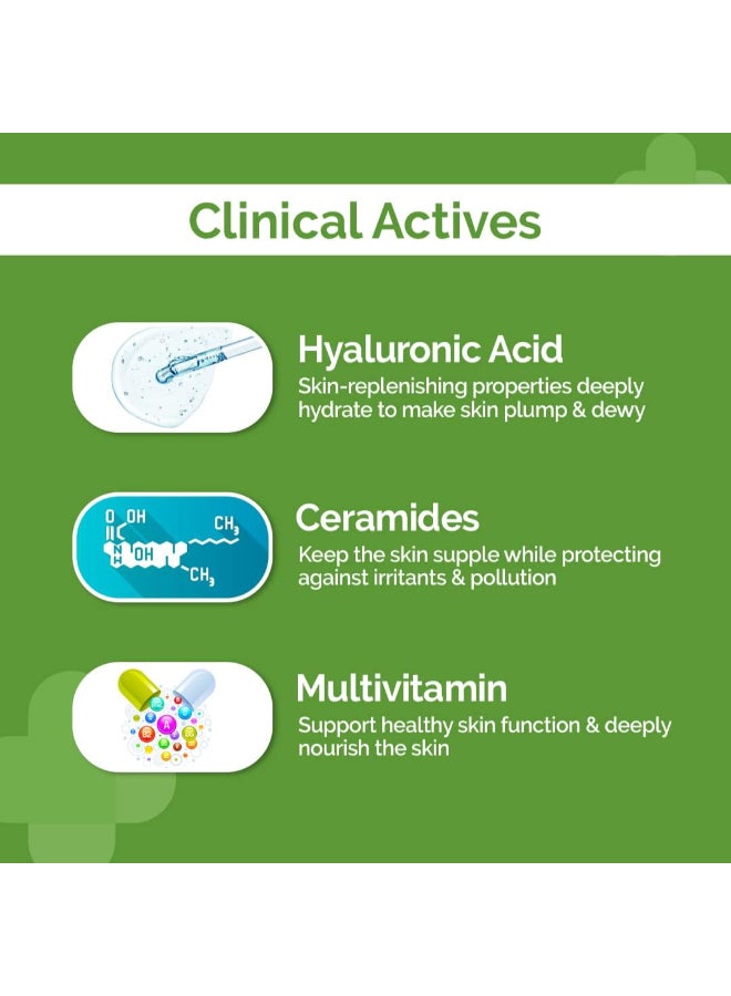 ذا ديرما كو مرطب الوجه اليومي الخالي من الزيوت من ديرما كو مع حمض الهيالورونيك والسيراميد والفيتامينات المتعددة للبشرة غير الدهنية والمرطبة - 100 جرام ترطيب طويل الأمد | يقوي حاجز الجلد - Image 4