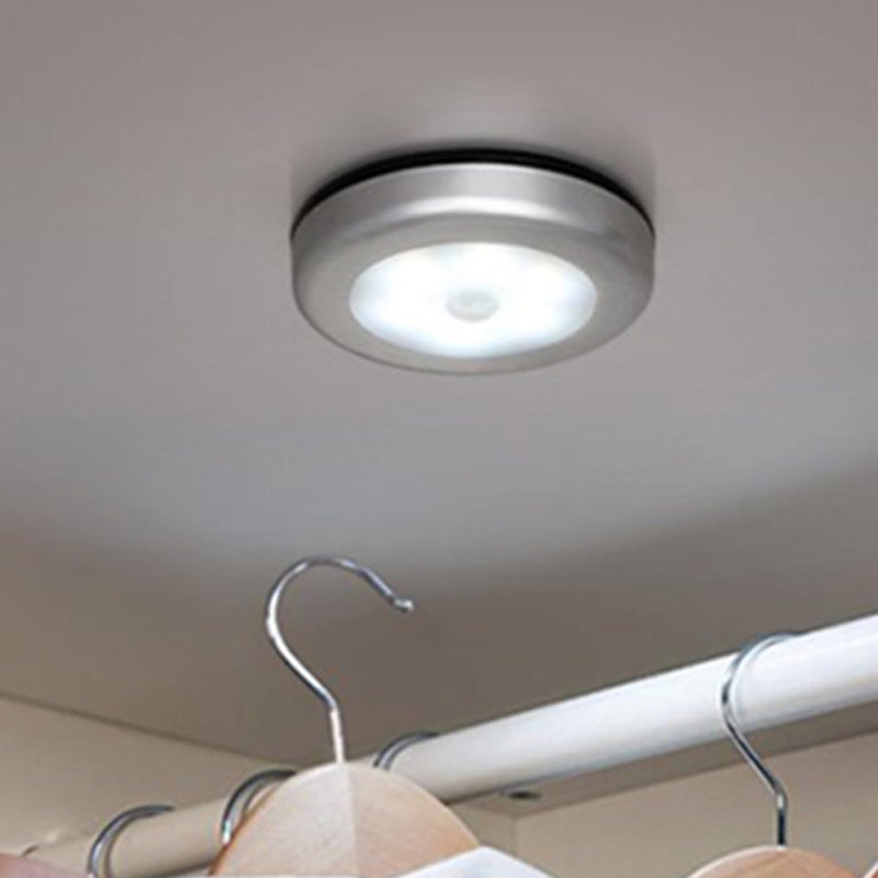 4 Pack Motion Sensor Night Lights Stick On LED Battery Powered Cool White For Hallway Bedroom Closet - Image 5