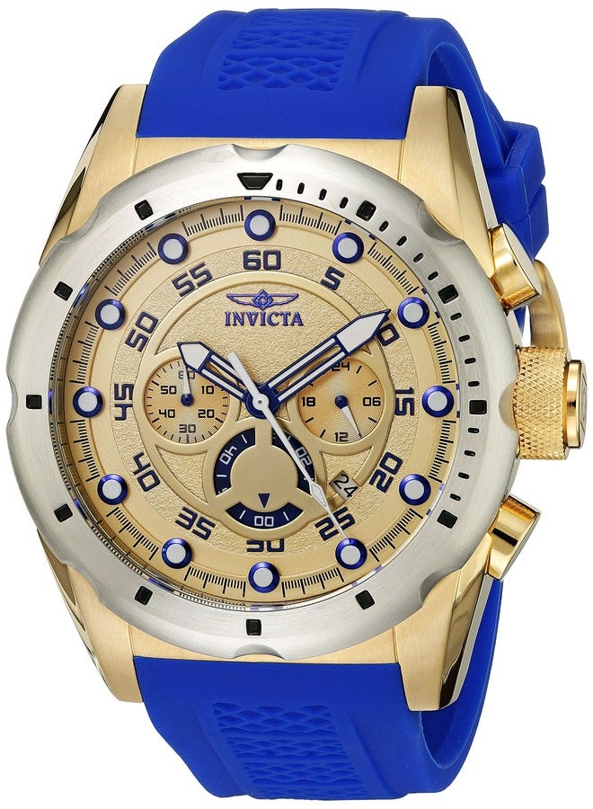 Invicta Men's 20307 Speedway Analog Display Japanese Quartz Blue Watch, Gold, Stainless Steel - Image 1