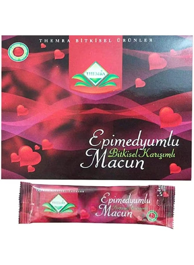 Mufaens Epimedyumlu Macun Each Box Contains 12 Sachets, Provides Pure Organic & Healthy Nutrients, Energy And Immune System Booster Without Fillers, Is Vegan Friendly And Has No Added Sugar. - Image 1