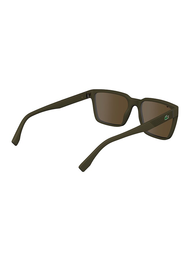 LACOSTE Men's UV Protection Rectangular Sunglasses - L6011S-210-5618 - Lens Size: 56 Mm  - Image 5