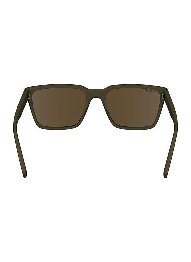 LACOSTE Men's UV Protection Rectangular Sunglasses - L6011S-210-5618 - Lens Size: 56 Mm  - Image 4