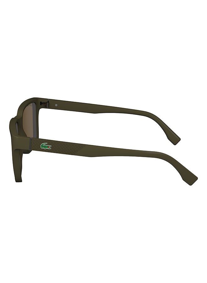 LACOSTE Men's UV Protection Rectangular Sunglasses - L6011S-210-5618 - Lens Size: 56 Mm  - Image 2