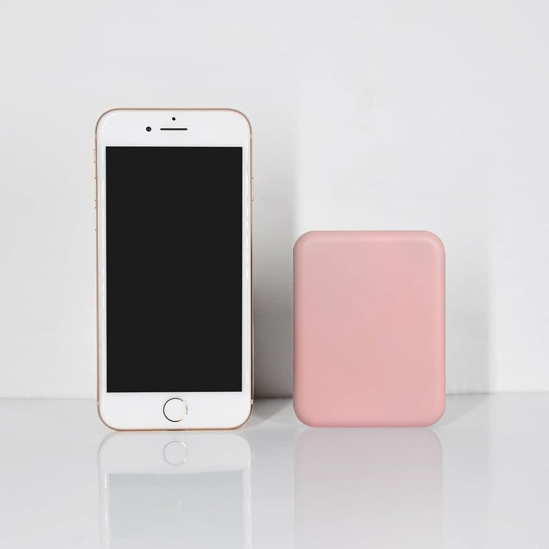 Kintion Rechargeable Pocket Mirror, 1X/3X Magnification LED Compact Travel Makeup Mirror, 3 Color Temperature, Dimmable, 400mAh, Portable Compact Mirror, Small Purse Mirrors for Women Gift, Pink - Image 2