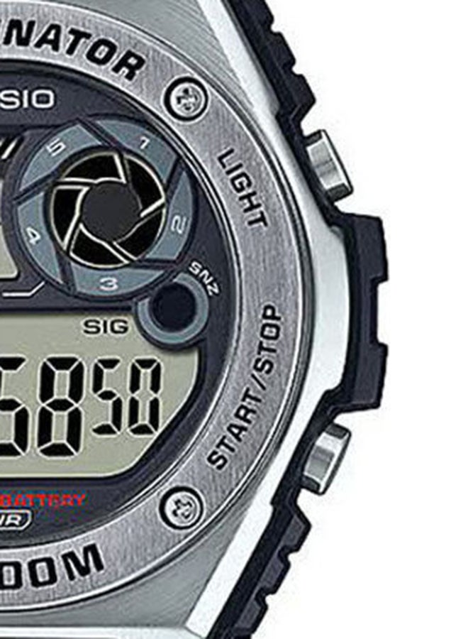 كاسيو ساعة يد بإبزيم رقمي مطاطي MWD-100H-1AVDF - Image 3