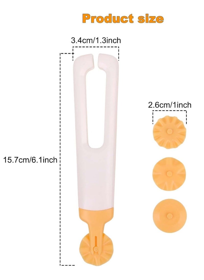 Generic - 4-in-1 Baking Crust Cutter, Pastry Cutting Wheel, Pie Crust Cutting Wheel, Pastry Wheel Decorator, Pizza Lace Maker, Pizza Cutter, Bread Cutter, Dough Cutter(1pc) - Image 1
