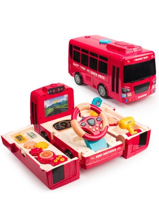 School Bus Toy with Sound and Light Simulation Steering Wheel Gear Toy Musical School Bus Toy for Toddler, Educational Bus Driving Toy Multifunction Preschool Gift Children Boy Girl Toy - pzsku/ZD47A2E2DA29079675A17Z/45/_/1734531788/a2d7645e-6cf3-47ac-98c8-198d075da825