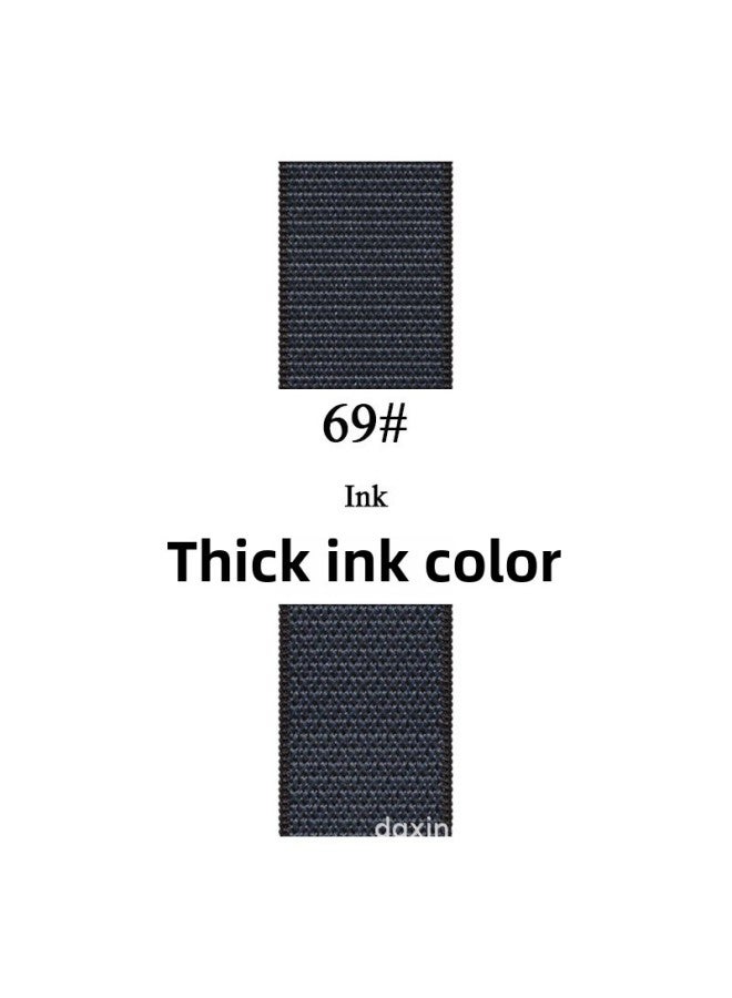 For Apple Watch Strap Velcro Iwatch For Apple Nylon Loop Watch Strap S10-Color:Thick Ink 69#-Specifications:38/40/41/10 Generation 42 - Image 1