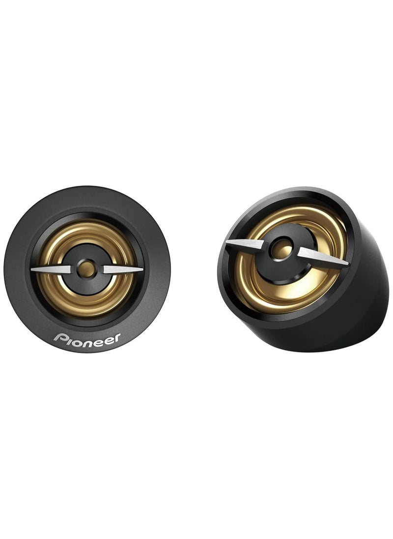Pioneer - Pioneer 450W Max 100W Sine Wave Tweeter Powerful Sound High Efficiency 38mm Cut Out Set of 2 Speakers with Angled Mount Adapter - Image 1