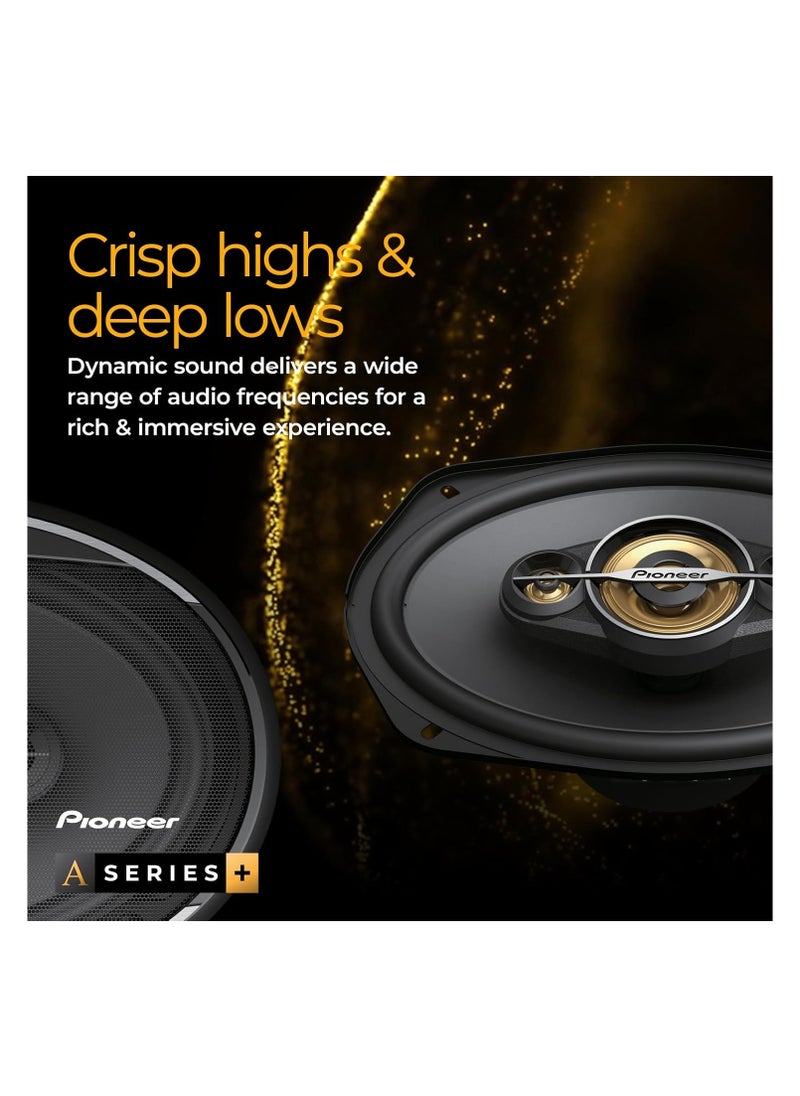 Pioneer - Pioneer 450W Max 100W Sine Wave Tweeter Powerful Sound High Efficiency 38mm Cut Out Set of 2 Speakers with Angled Mount Adapter - Image 1