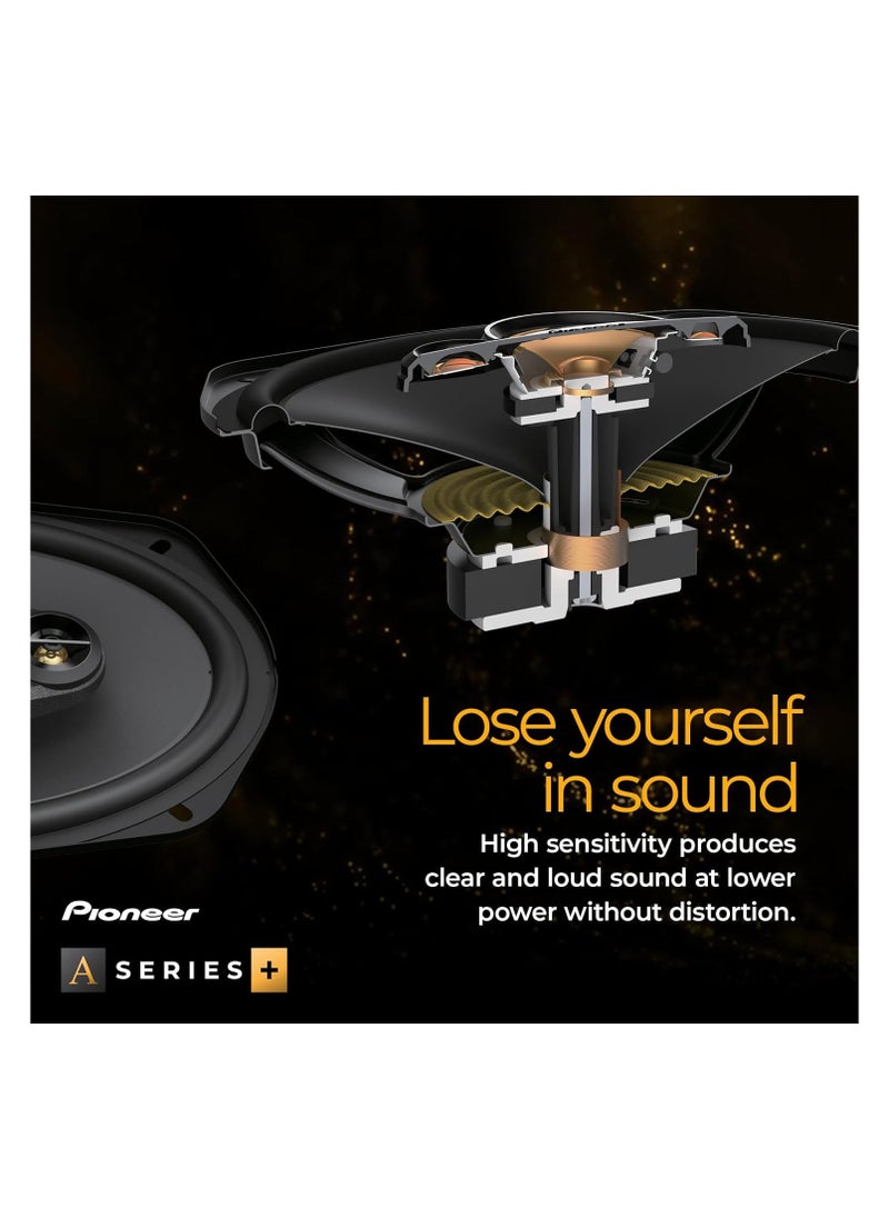 Pioneer - Pioneer 450W Max 100W Sine Wave Tweeter Powerful Sound High Efficiency 38mm Cut Out Set of 2 Speakers with Angled Mount Adapter - Image 1